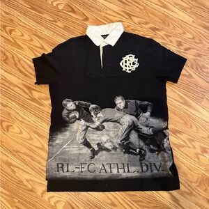 Polo Ralph Lauren Vintage RARE RLFC Athl Div SS Stadium GraphicRugby Size